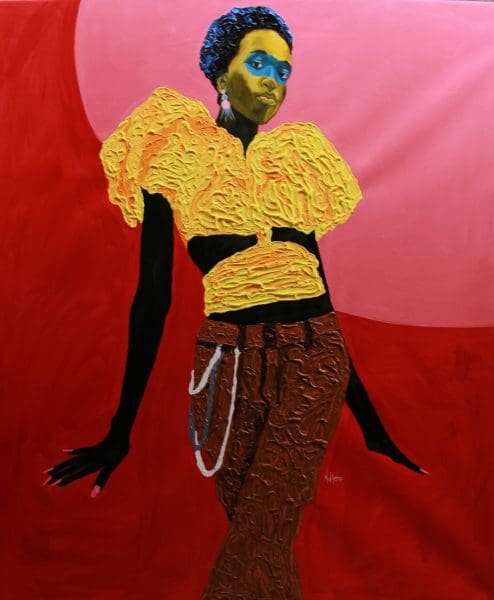 Theophilus Tetteh, First Date At Coco Lounge, 2022 Janet Rady Fine Art