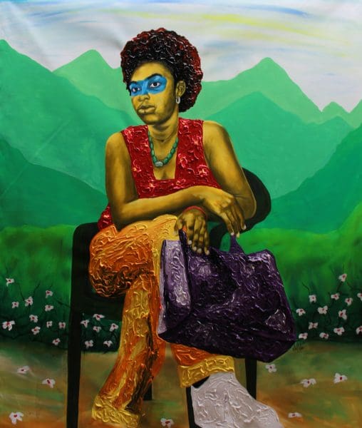 Theophilus Tetteh, Thought in Wonderland 2, 2022 Janet Rady Fine Art