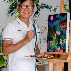 William Lim in his studio